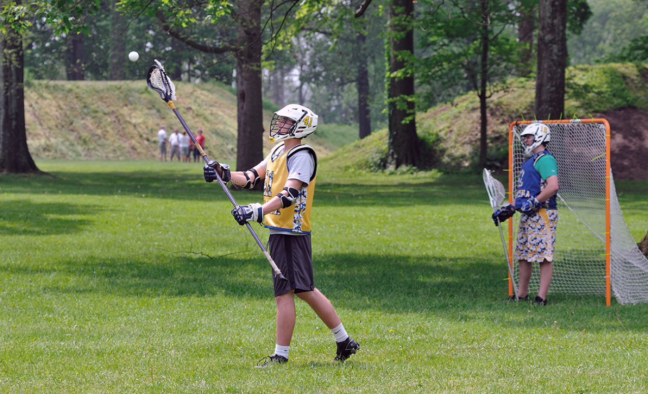 Lacrosse game at the Newark Earthworks. Image courtesy of Timothy E. Black.