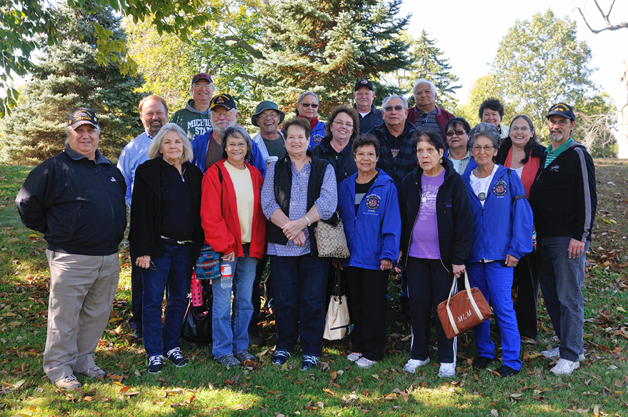 Pokagon Band of Potawatomi Elders Council at the Octagon State Memorial Earthworks 2014. Image courtesy of Timothy E. Black.