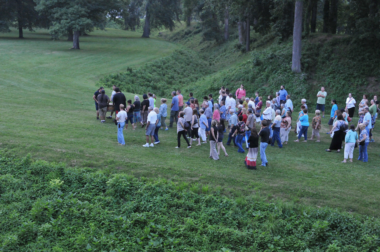 World Heritage Celebration at the Great Circle, part of the Newark Earthworks, Heath Ohio. 2013, Tim Black.