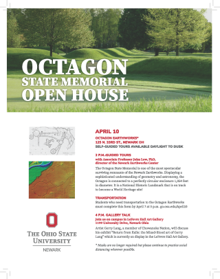 April 10, 2022 Octagon Open House Flyer, pdf linked. Text also below.
