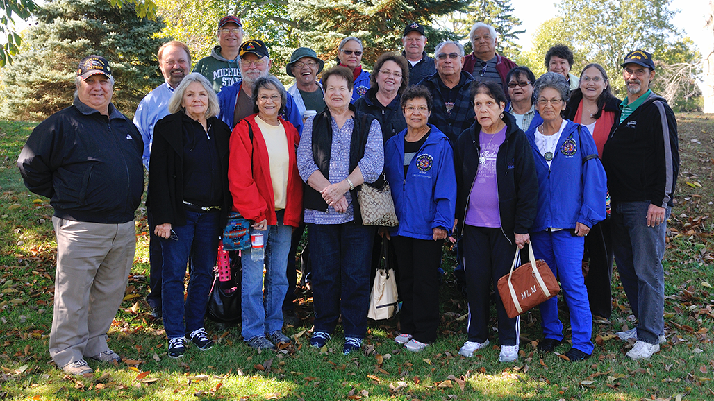 Pokagon Band of Potawatomi Elders Council at the Octagon State Memorial Earthworks 2014. Image courtesy of Timothy E. Black.