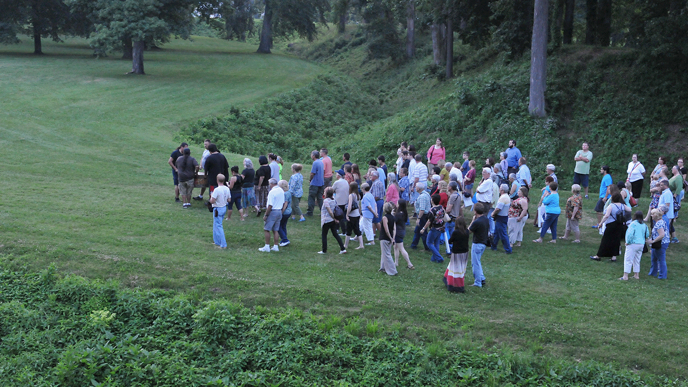 World Heritage Celebration at the Great Circle, part of the Newark Earthworks, Heath Ohio. 2013, Tim Black.
